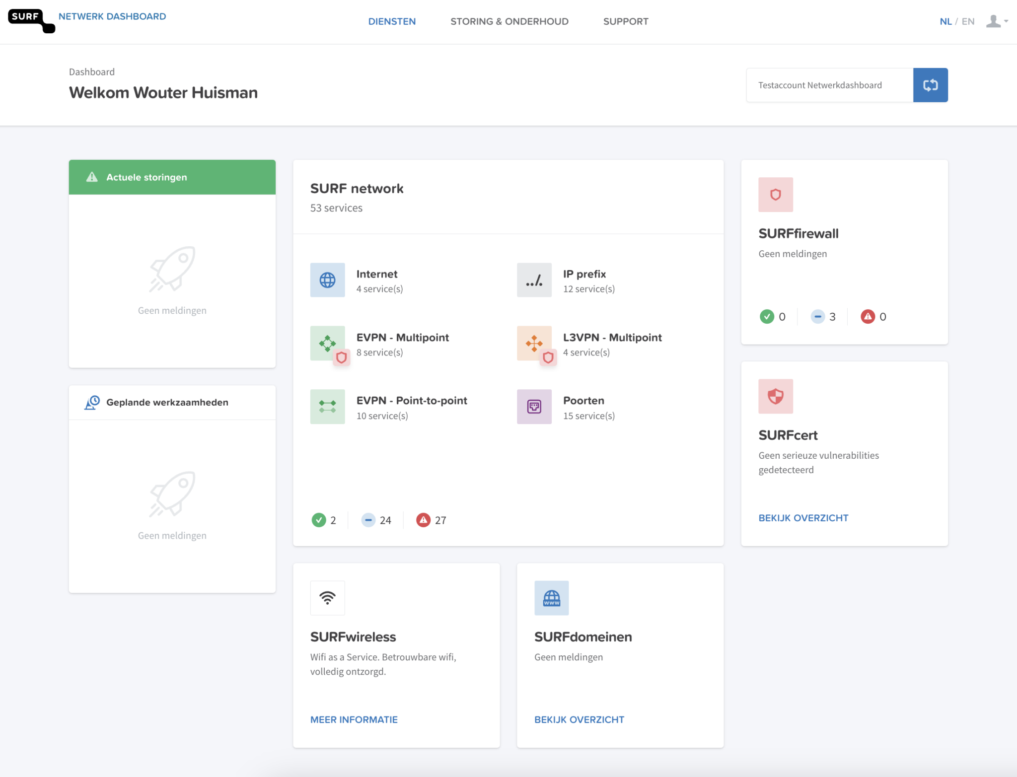 Network dashboard goes electric!